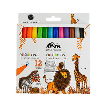 Colour Fine Pens – 12 Pack