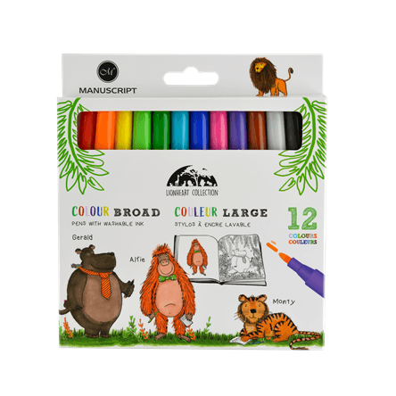 Colour Broad Pens – 12 Pack