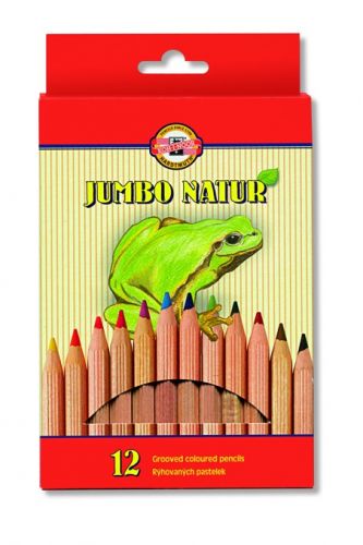 12 Grooved Colouring Pencils