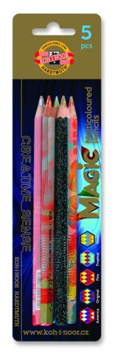 5 Multi Coloured Magic Pencils