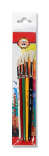 5 Round brushes for young artists